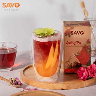 Trà Loving tea SAVO - Trà thảo mộc (trà đen, hoa hồng, hibiscus, hương thảo)