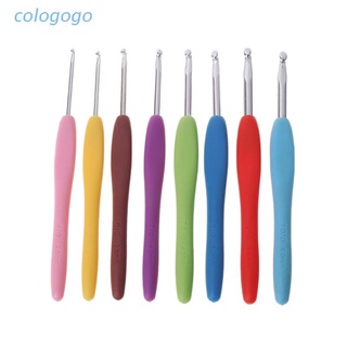 8 Cây kim móc len cán cao su 2.5-6mm tiện dụng