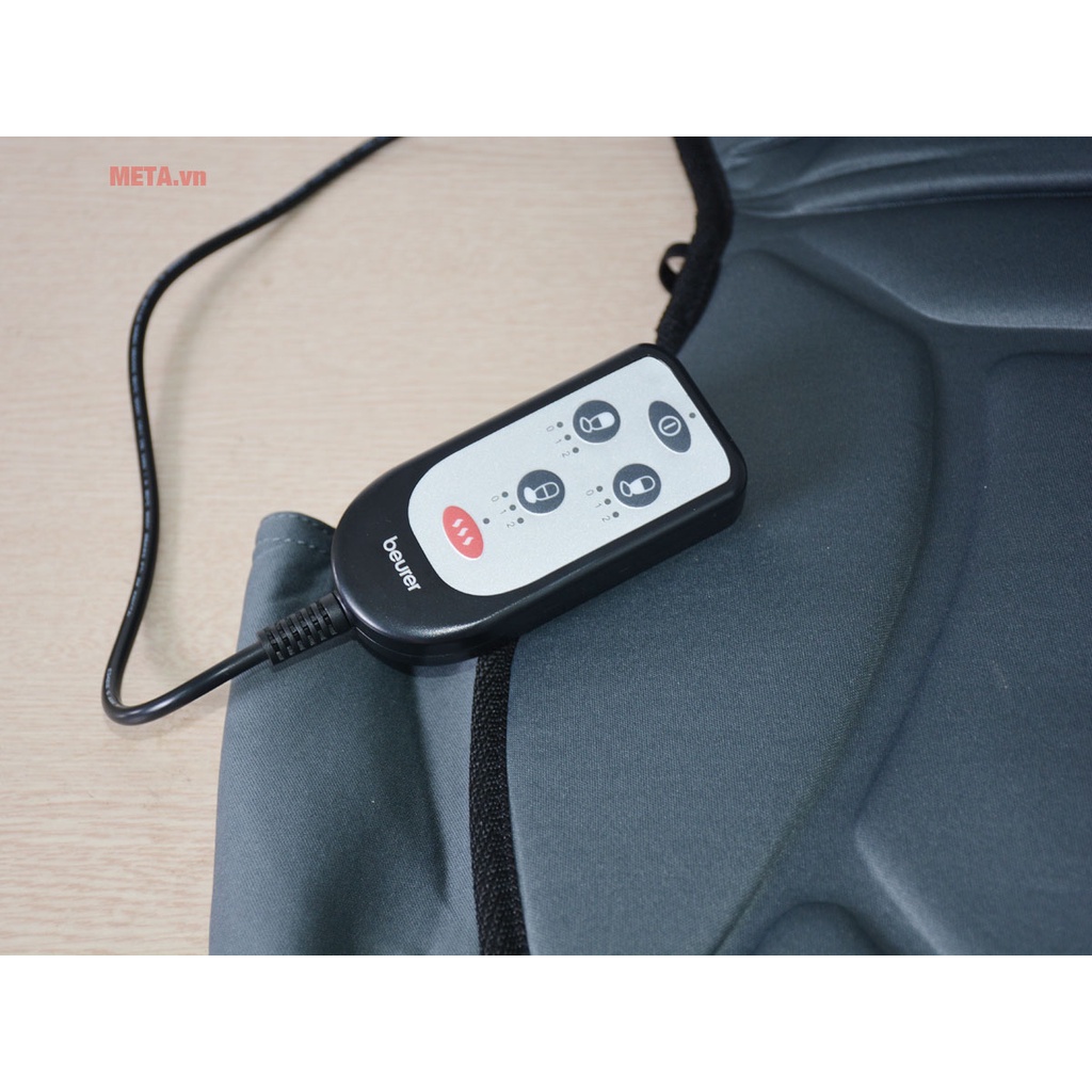 Đệm ghế massage ô tô beurer MG155 dễ dàng sử dụng với bộ chuyển đồi nguồn chuyên dụng dành cho ô tô LÂM OFFICIAL STORE