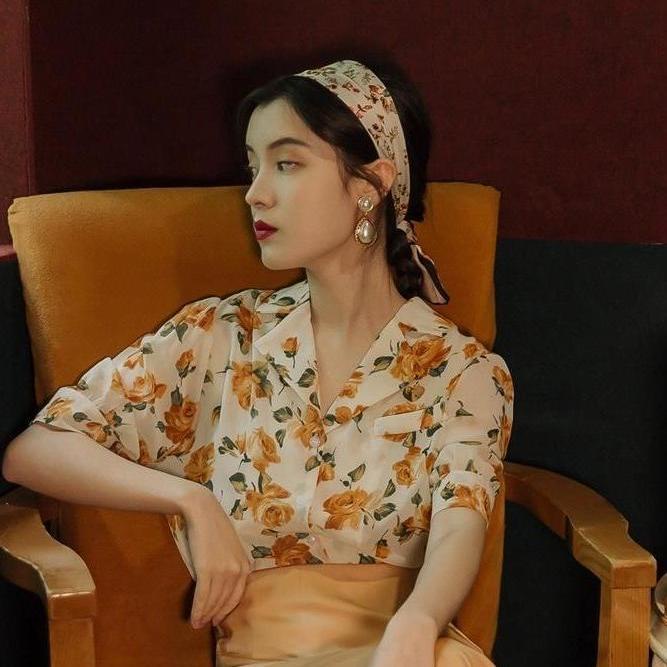 Áo Sơ Mi Thoáng Khí In Họa Tiết Vintage Thời Trang Cho Nữ