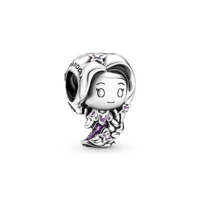 DISNEY PANDORA Mặt Dây Chuyền Mạ Bạc 925 Hình Công Chúa Rapunzel