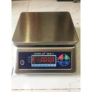 Cân điện tử thủy sản chống nước super new ss 3kg/6kg/15kg/30kg - bo mạch được phủ kín bằng