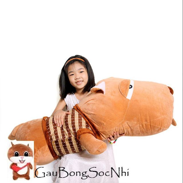 Gấu bông chó puko siêu to khổng lồ cỡ lớn 1m2