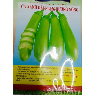 HẠT GIỐNG CÀ XANH MỠ DÀI - GÓI 1 GRAM342