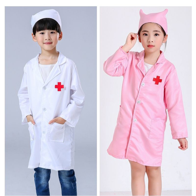 Trang Phục Bác Sỹ, Y Tá Cho Bé Trai và Bé Gái Kèm Phụ Kiện