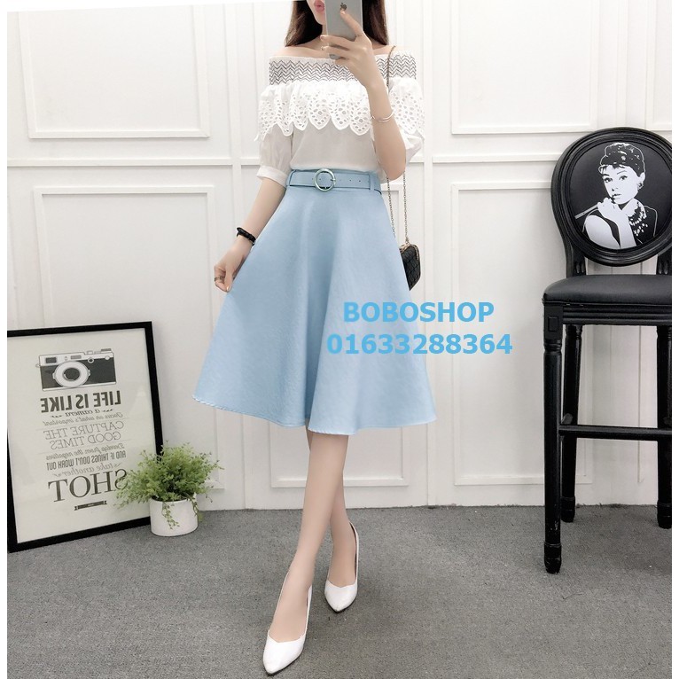 Chân váy xòe kèm belt hottrend | BigBuy360 - bigbuy360.vn