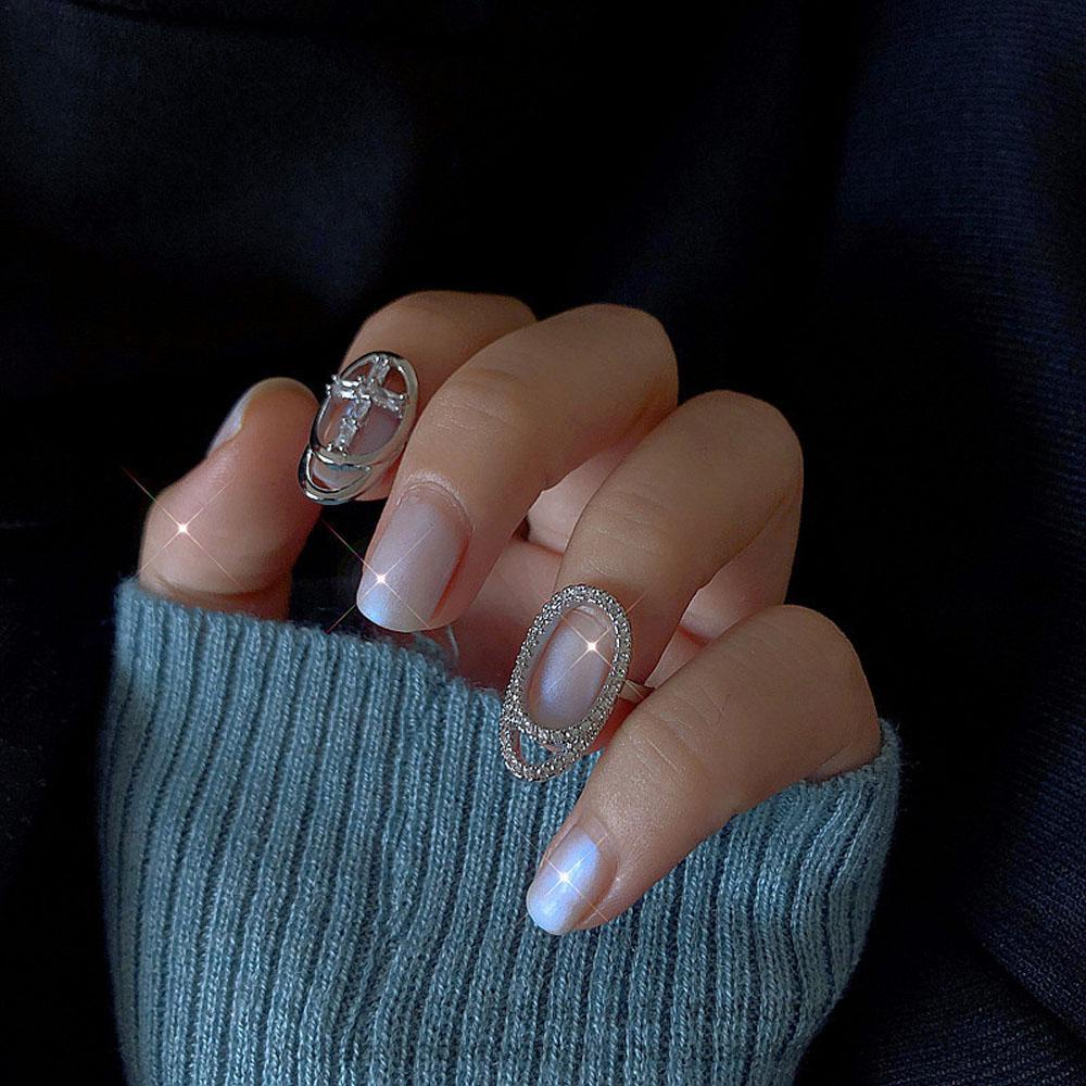 Nhẫn Đeo Ngón Tay Thời Trang|Phụ Nữ Zircon|Vỏ Bảo Vệ Ngón Tay