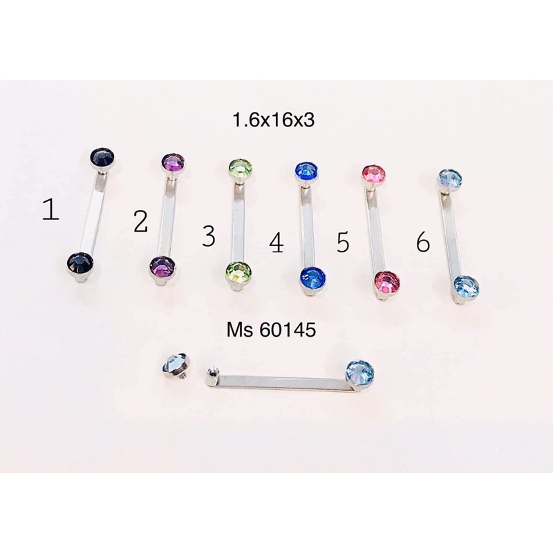 Khuyên Surface đá màu