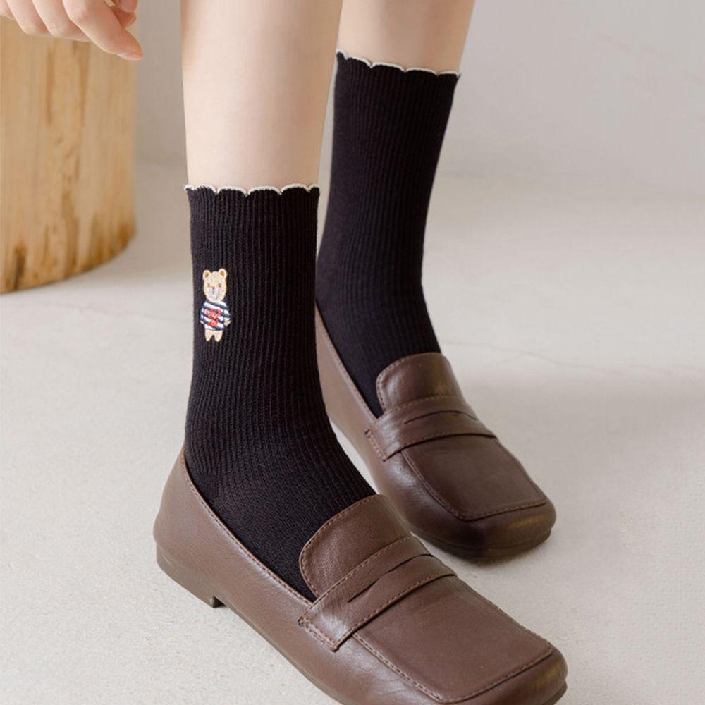 AROMA Đôi Vớ Thoáng Khí Họa Tiết Hoạt Hình Dễ Thương Cho Nữ