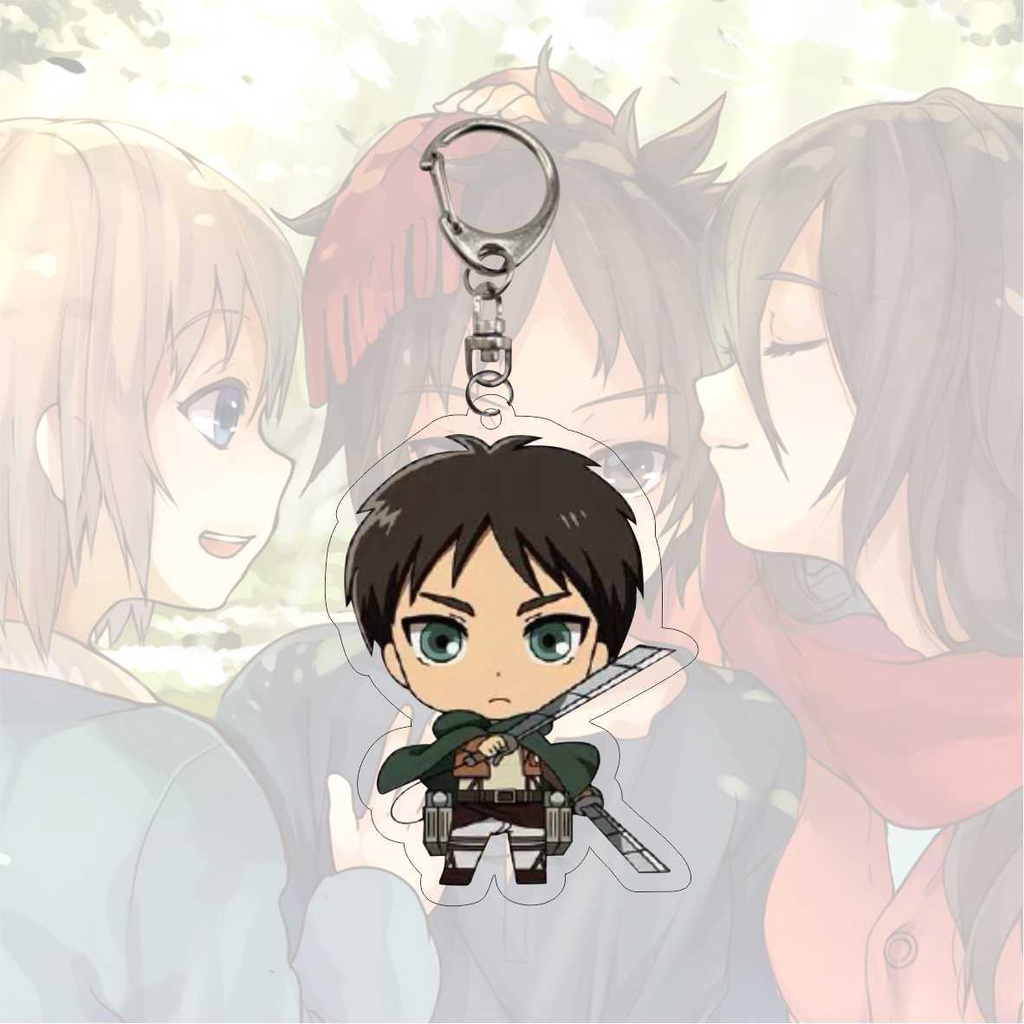 Móc khóa in hình nhân vật attack on titan