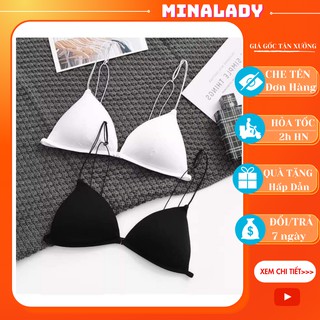Áo bra dây tăm xinh xắn đáng yêu mút ngực mềm mịn dễ chịu (2 SOI DAY SAU LUNG)