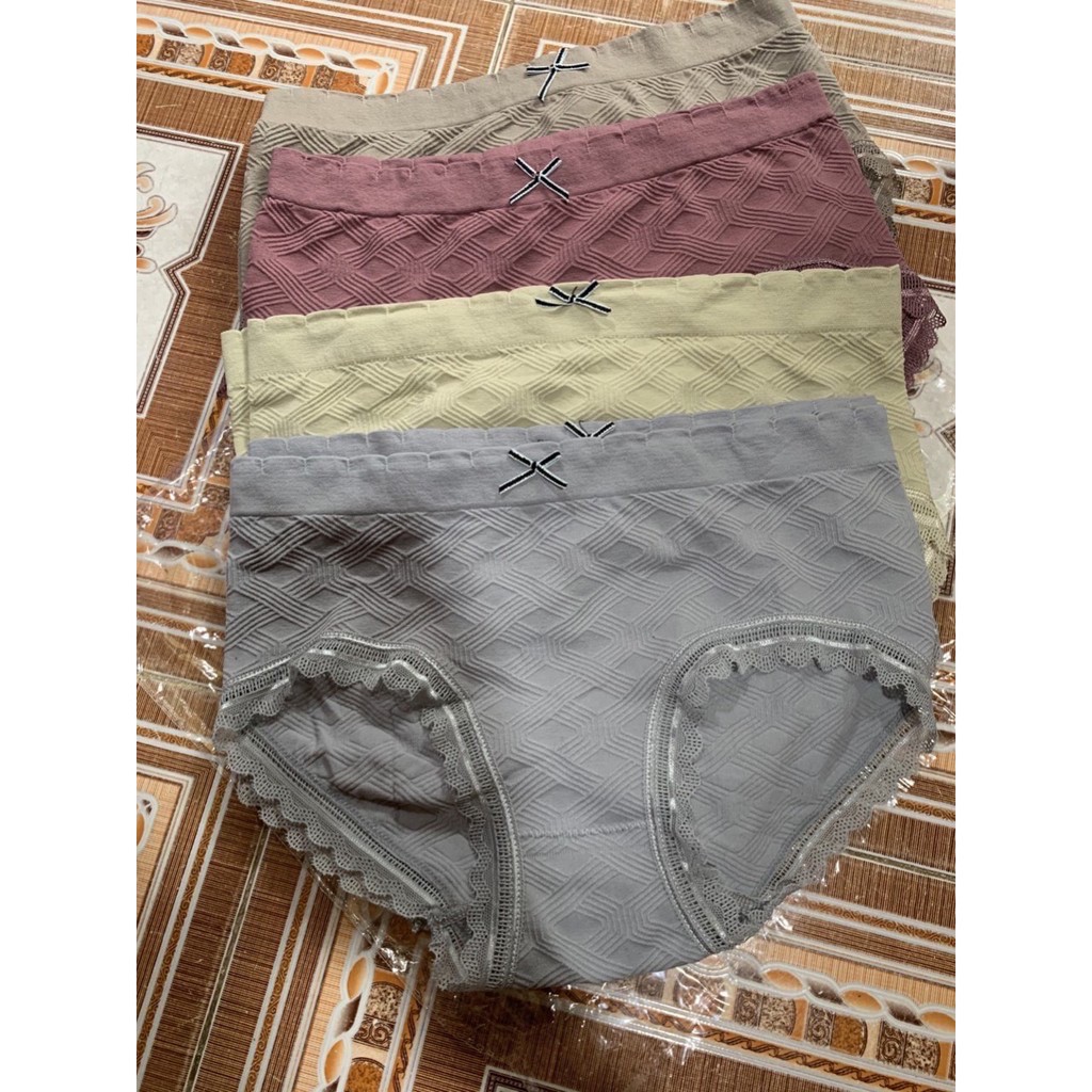 Quần lót nữ dệt kim phối ren quyến rũ Form quần ôm, tôn dáng | BigBuy360 - bigbuy360.vn