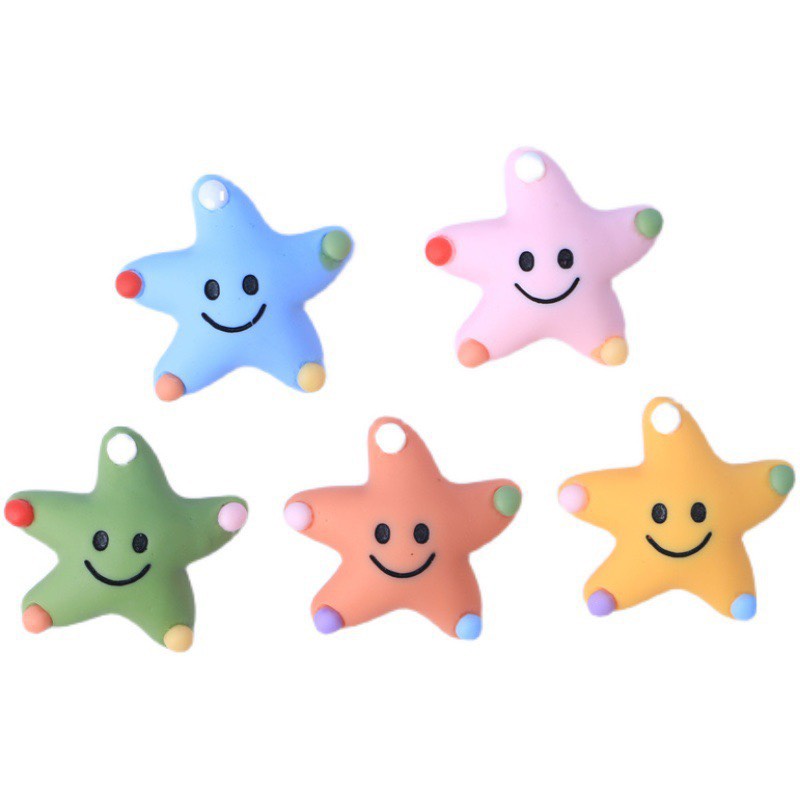 Charm (C464) slime/ Dụng Cụ Charm Trang Trí [Ko Keo &amp; Nút] Hình Bé Sao Biển (2.6x2.1cm)