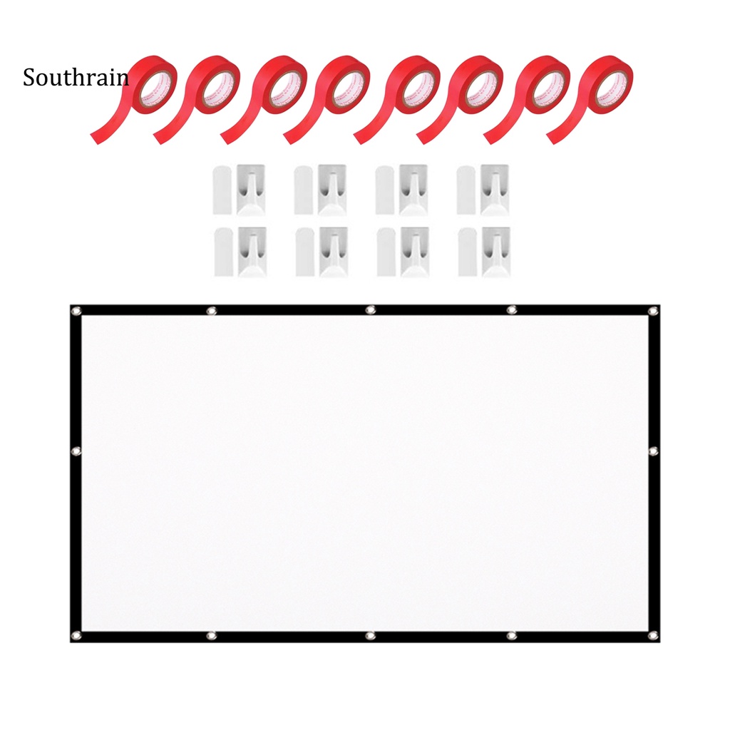 SOUN 16:9 Movie Screen 60 Inch 16:9 Simple Thick Projection Movie Screen Long Service Life for Movie | BigBuy360 - bigbuy360.vn