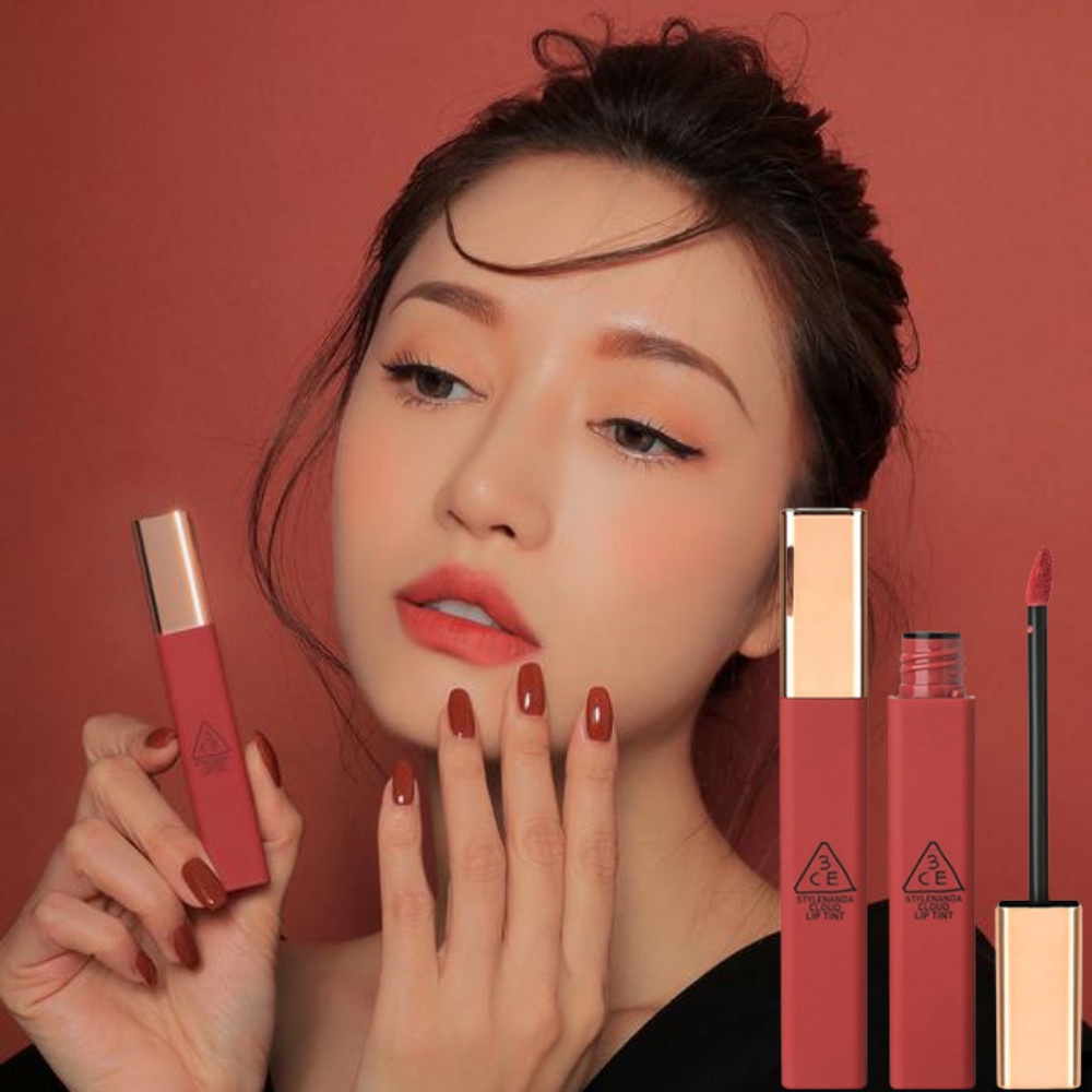 [Chính hãng] Son kem lì 3CE Cloud Lip Tint trang điểm môi mịn nhẹ như nhung (4g)