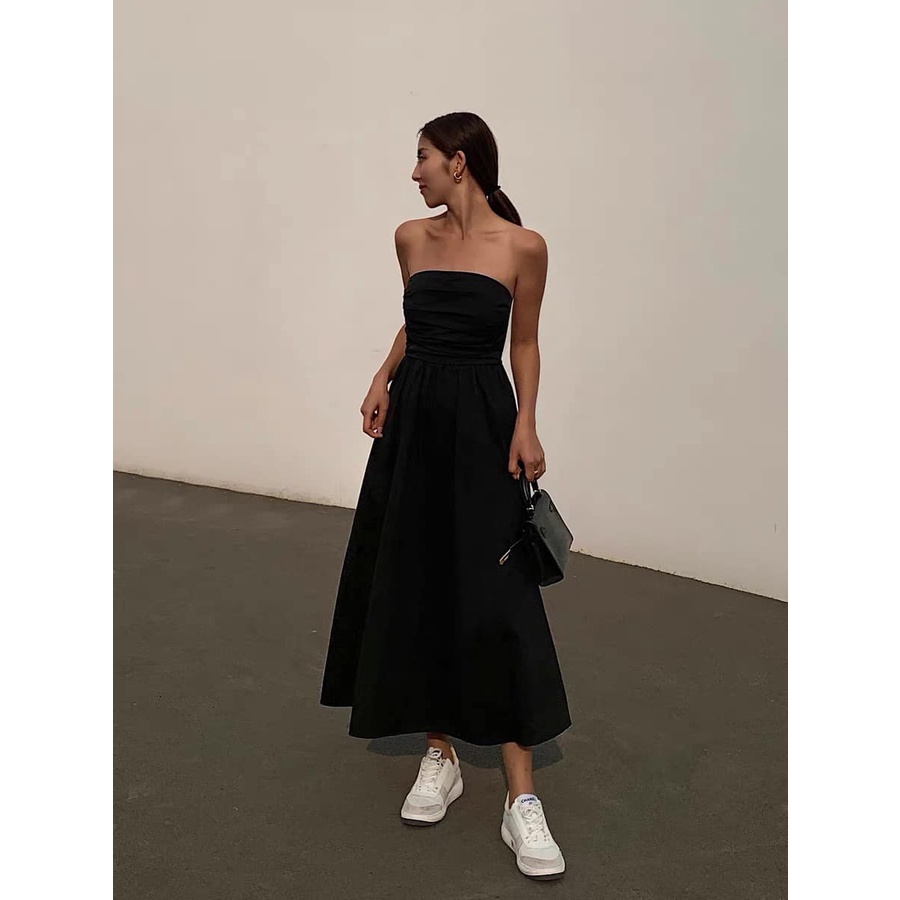 Váy quây hai dây tay bồng 3in1 Eclipse Váy chữ A dáng xòe