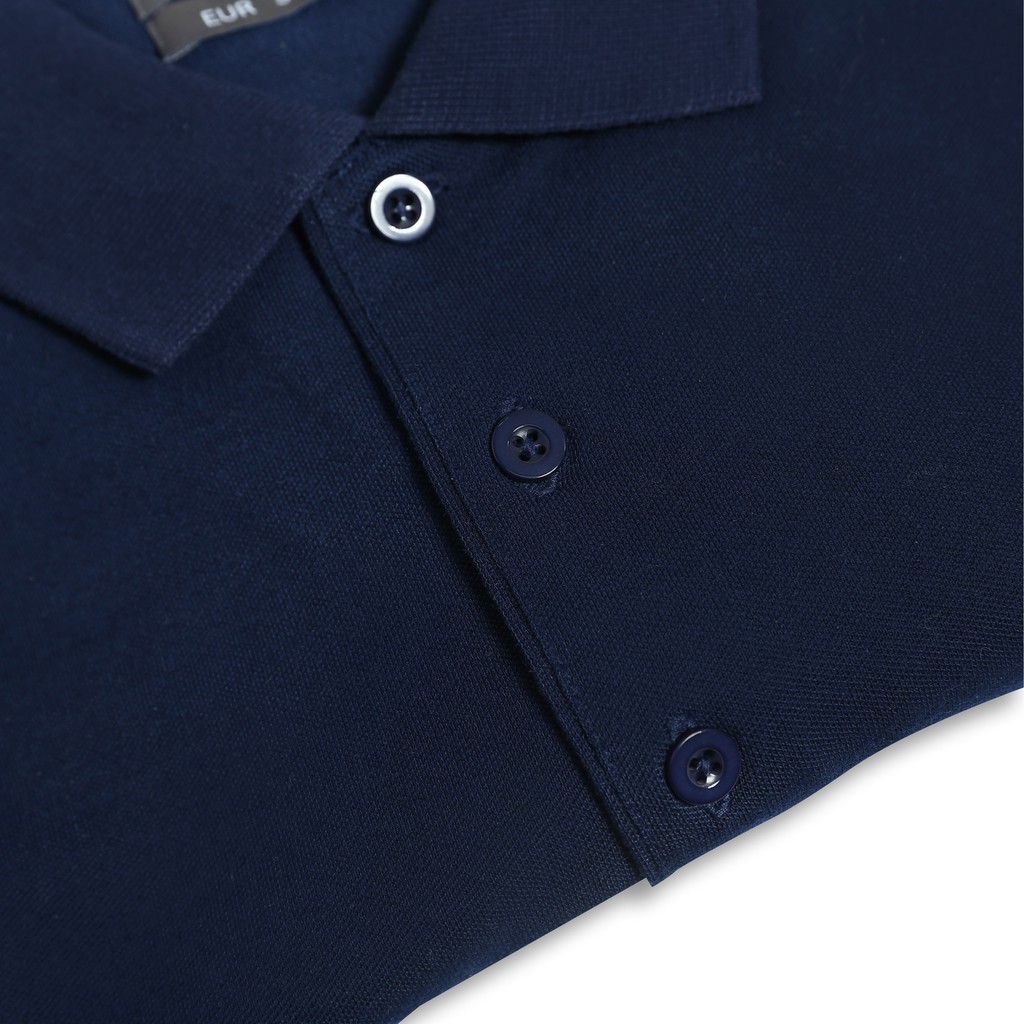 Áo Polo Xanh Navy Trơn Basic vải cotton mềm mịn CEFFYLO