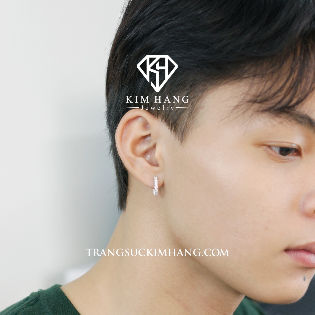 Khuyên Tai BẠC Thiết Kế Full Đá