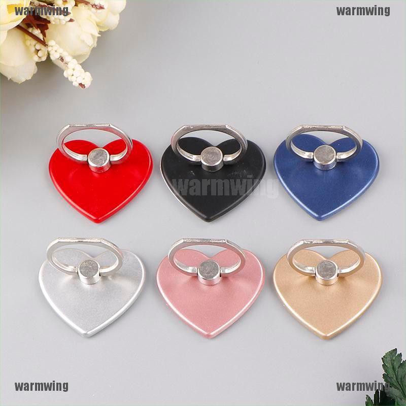 1 Nhẫn Đỡ Điện Thoại Xoay 360 Độ Hình Trái Tim