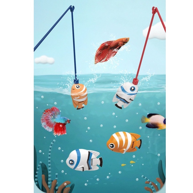 Đồ chơi câu cá,bể cá sinh động cho bé có âm nhạc và ánh sáng - DNHTOYS