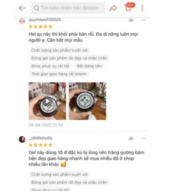 Gel thủy tinh,vẽ vân nổi QS hũ 20ml
