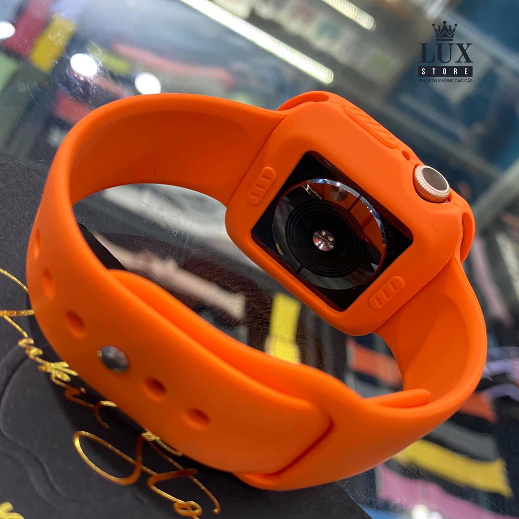 COMBO DÂY VÀ ỐP CAM SIÊU HOT cho Apple Watch đồng Hồ Thông Minh iWatch 1/ 2/ 3/ 4/ 5/ 6/ SE Size 38mm 40mm 42mm 44mm