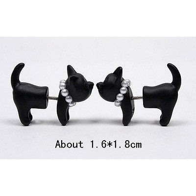 Khuyên tai hình báo đính ngọc trai thời trang cá tính