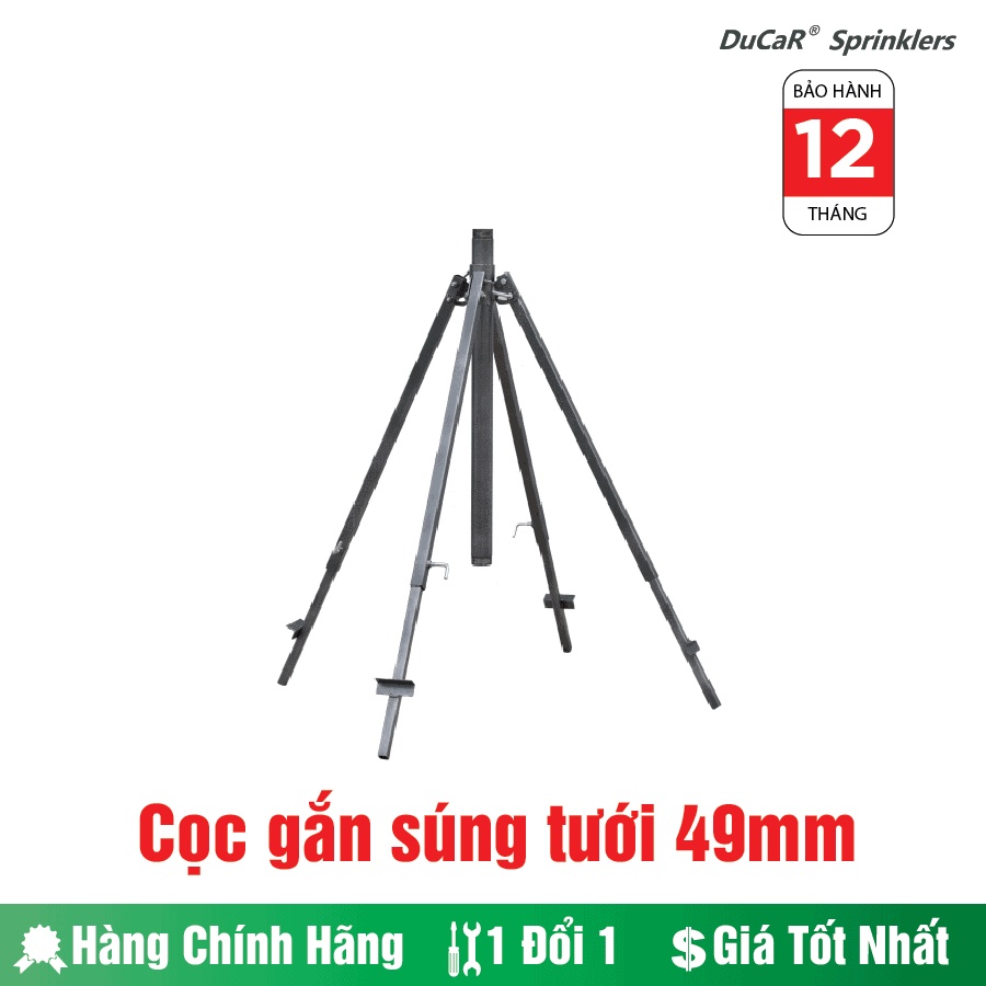 Cọc gắn Béc tưới phun mưa Ducar 49mm (4 chân) - Nông cơ Đoàn Loan