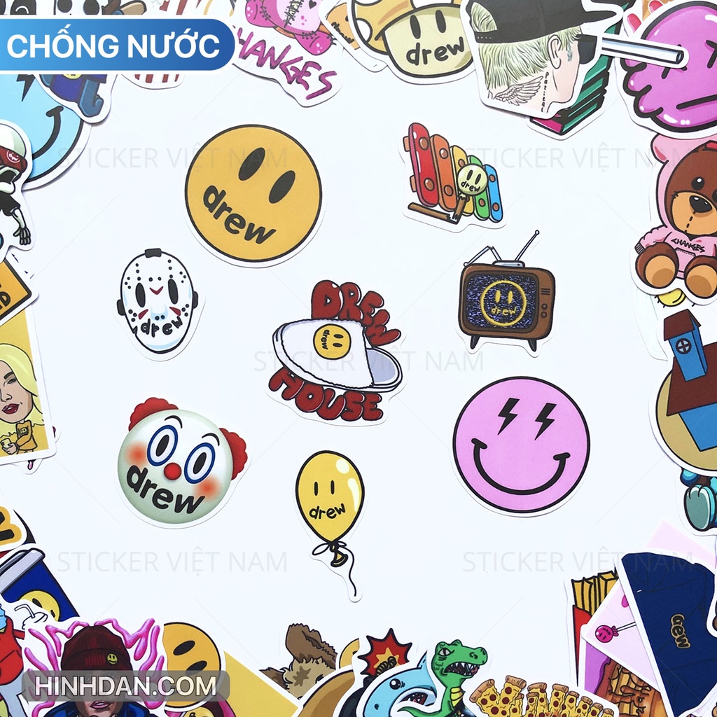 Hình Dán Drew Chống Nước Trang Trí Laptop, Máy tính, Nón Bảo Hiểm | Sticker Việt Nam