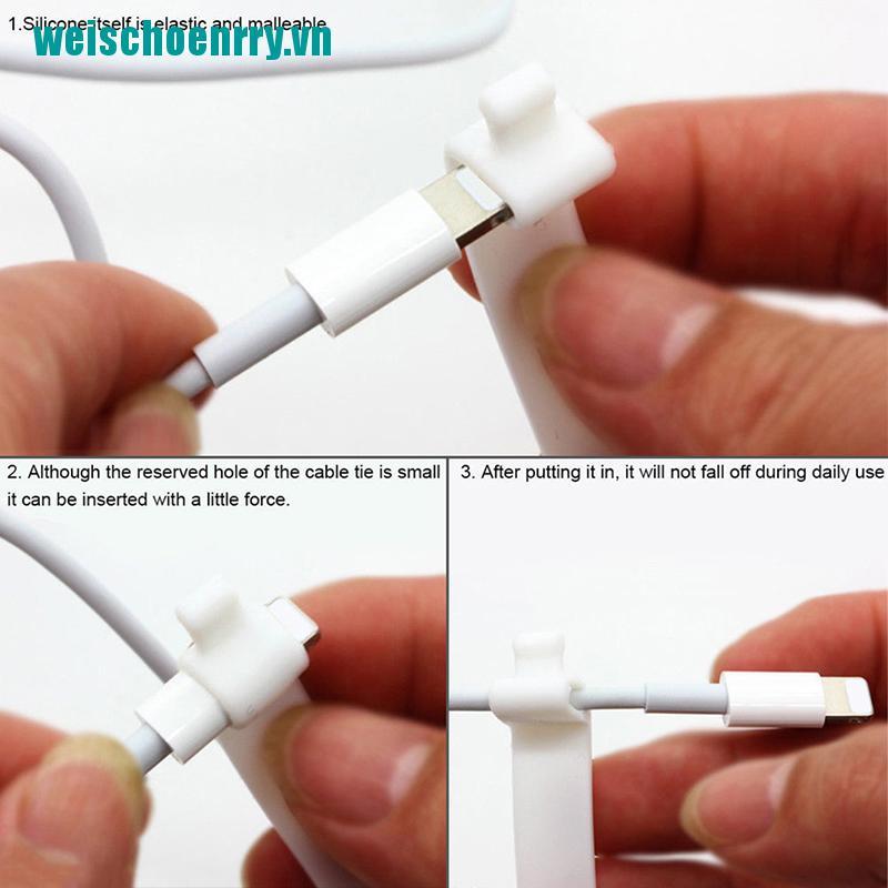 Phụ kiện quấn gọn dây cáp bằng silicon tiện lợi chất lượng cao