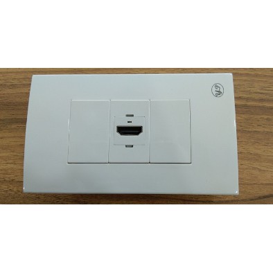 Bộ WallPlate 1 cổng âm tường nhân HDMI loại thẳng