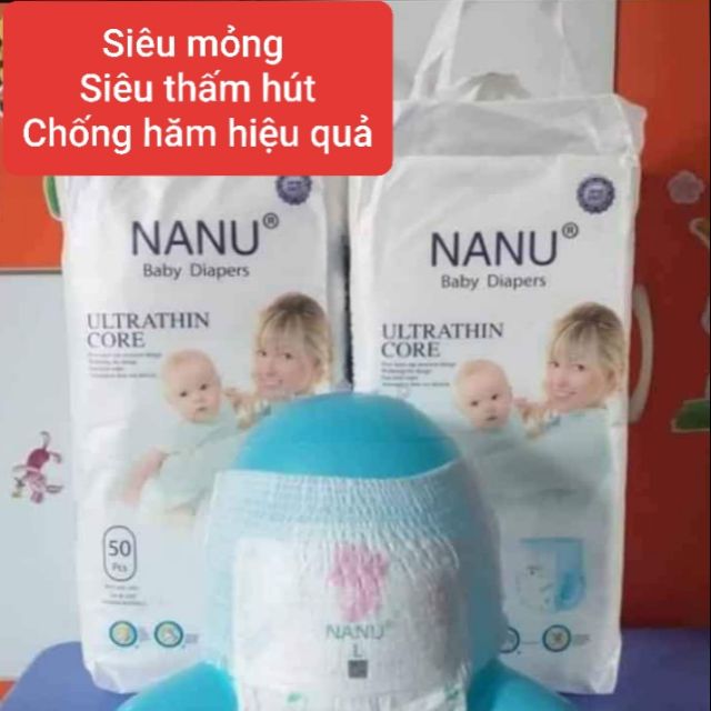 Bỉm Quần Nanu combo 100 miếng size (M/L/XL/XXL/XXXL)