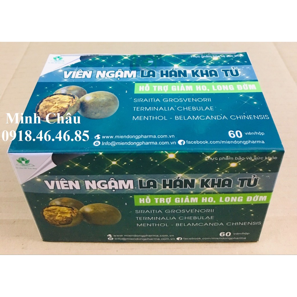 Viên ngậm la hán kha tử giảm ho, khàn tiếng