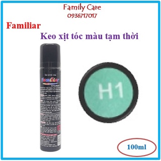 Keo Xịt Tóc Màu Familiar 100ml - Màu H Xanh Lá