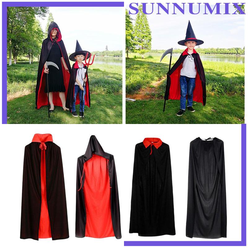 Áo Choàng Dài 150cm Hóa Trang Phù Thủy Phong Cách Gothic Dịp Halloween Cho Nữ