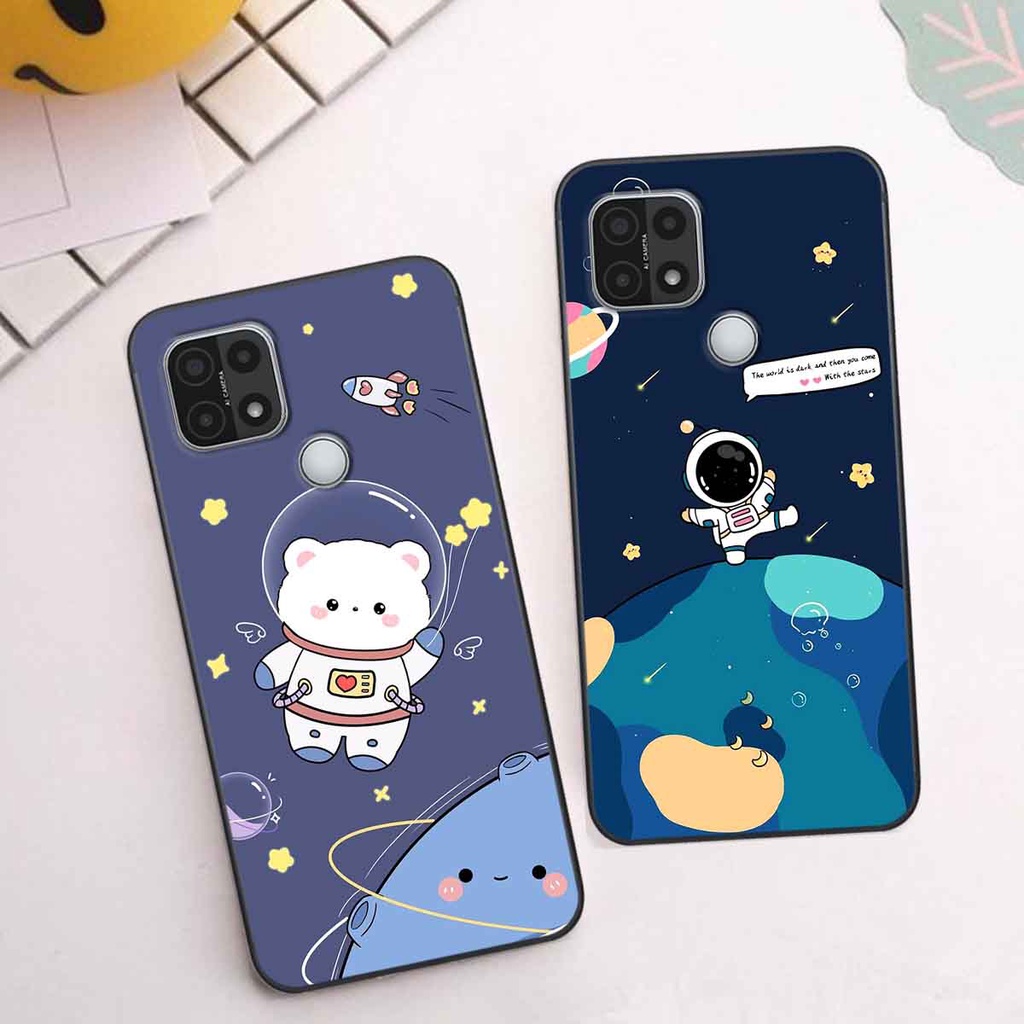 Ốp Oppo A15 / A15s in hình vũ trụ, phi hành gia bầu trời cute dễ thương
