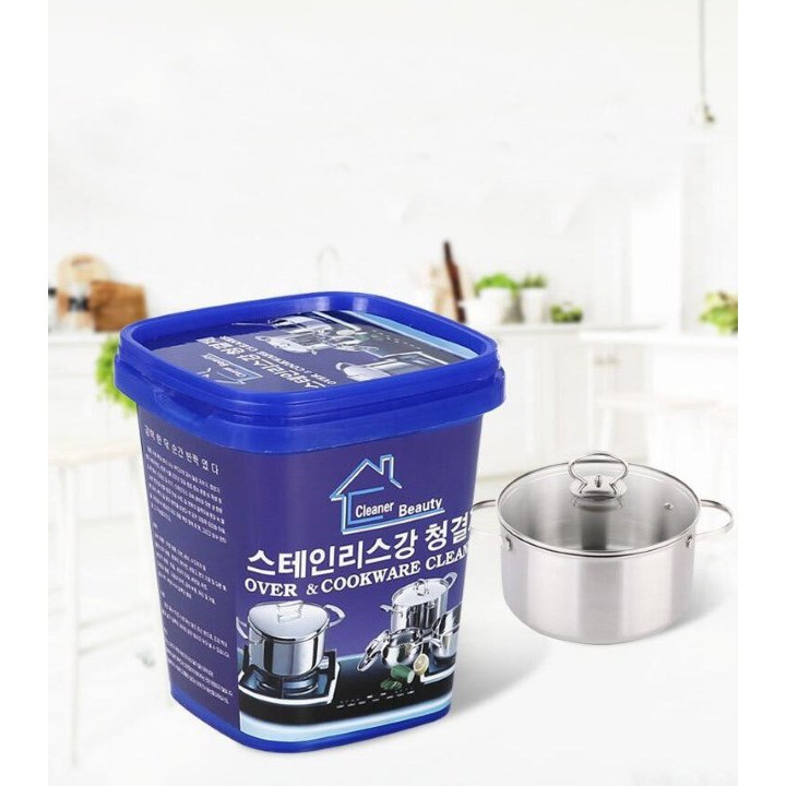 KEM TẨY TRẮNG VẾT CHÁY, Ố, GỈ SÉT TRÊN XOONG, NỒI CHẬU RỬA, BẾP GA ĐA NĂNG - OVEN COOKWARE CLEANER 500G