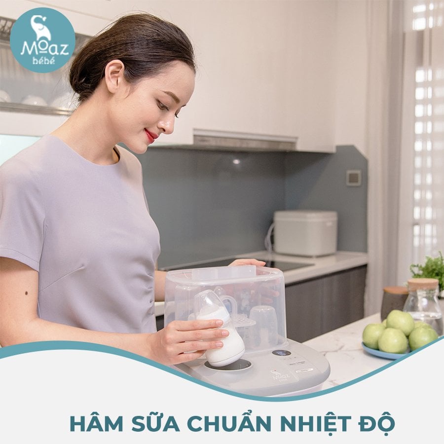 Máy Tiệt Trùng Sấy Khô Và Hâm Sữa Đa Chức Năng Moaz Bebe MB005 (Bảo hành 12 tháng)