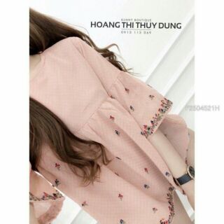 Áo peplum thêu hoa