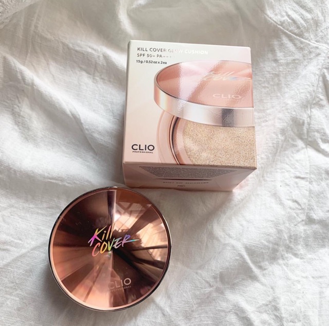 Phấn Nước Clio Kill Cover Glow Cushion SPF50+ PA++++ Kèm Lõi Thay Thế 15g x 2