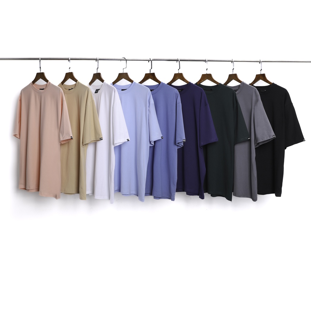 Áo thun trơn localbrand Elektron nam nữ cotton tay lỡ oversize