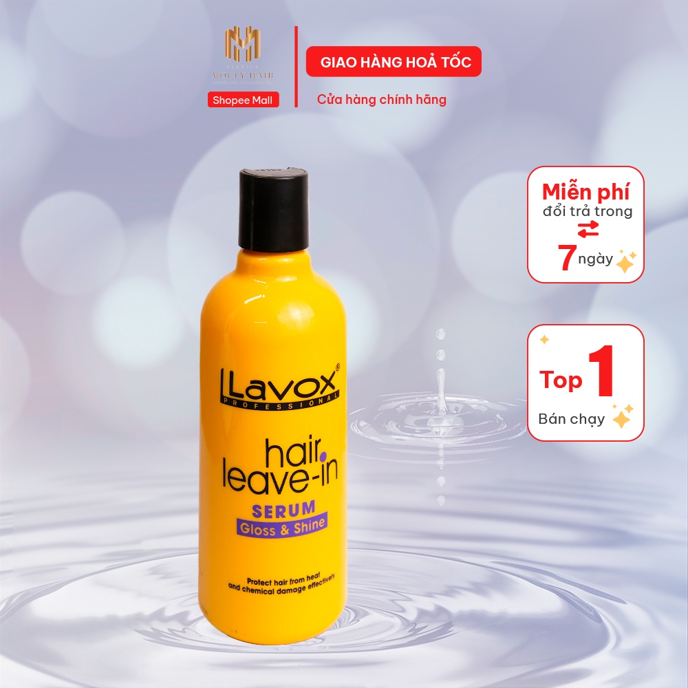 [HÀNG TỐT] SERUM LAVOX HAIR LEAVE-IN SERUM GLOSS &amp; SHINE NĂNG LƯỢNG BẢO VỆ TRƯỚC KHI UỐN DUỖI - 250ml