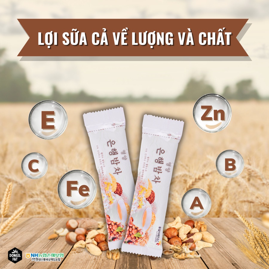 2 gói Ngũ cốc DONGIL Hàn Quốc cho Mẹ bầu và cả gia đình - Lợi sữa, Làm đặc sữa, Ít đường