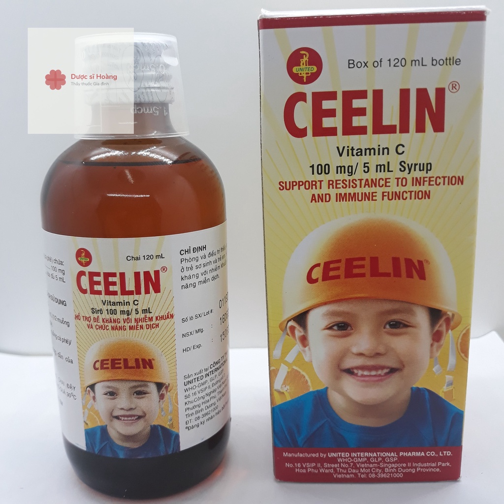 Ceelin Siro Vitamin C tăng sức đề kháng với nhiễm khuẩn