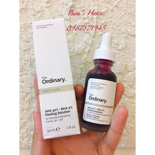 TẨY DA CHẾT The Ordinary AHA 30% + BHA 2% Peeling Solution 30ml