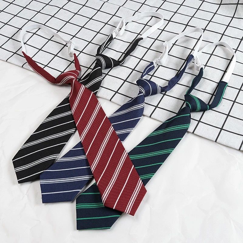 Cà Vạt Đồng Phục Học Sinh Sọc Ca Rô Dễ Thương Phong Cách Nhật Bản