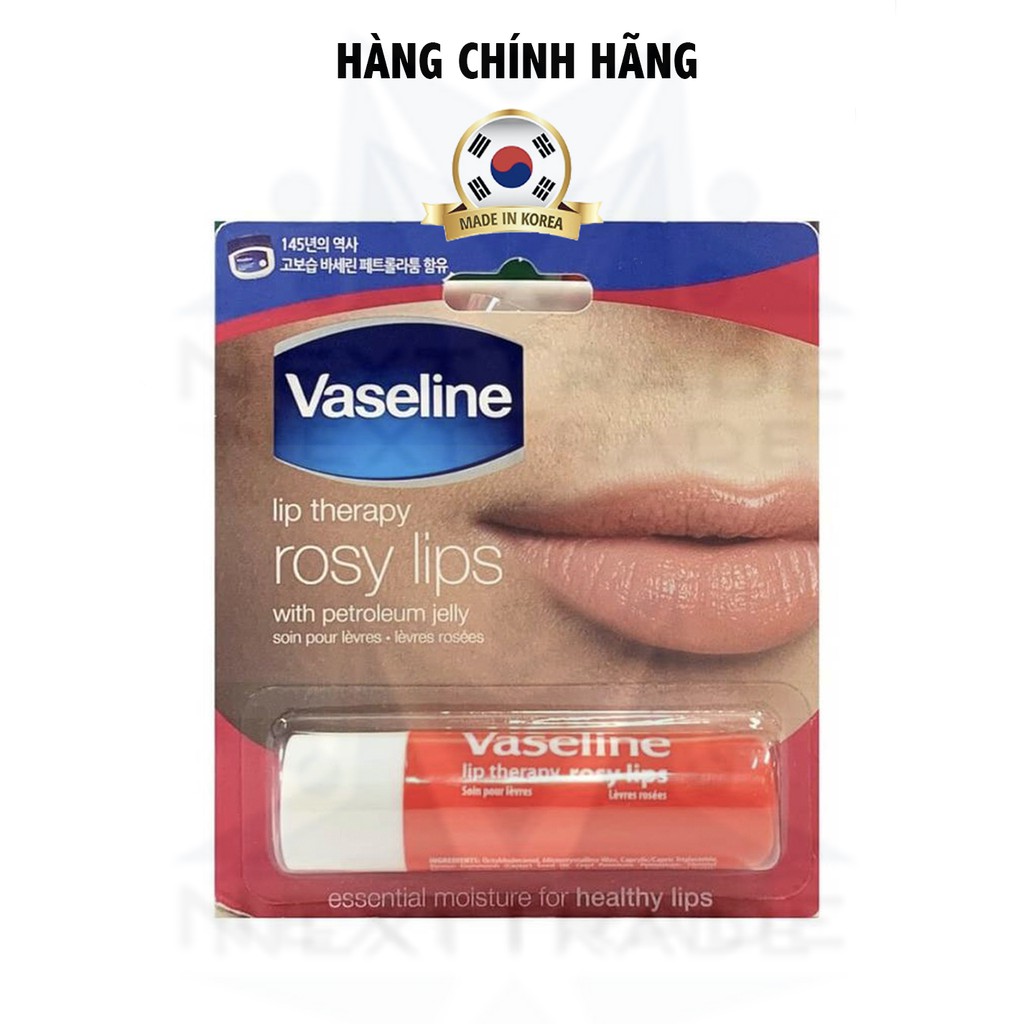 Son dưỡng môi hương hoa hồng Vaseline Lip Therapy Rosy Lips Care 4.8g