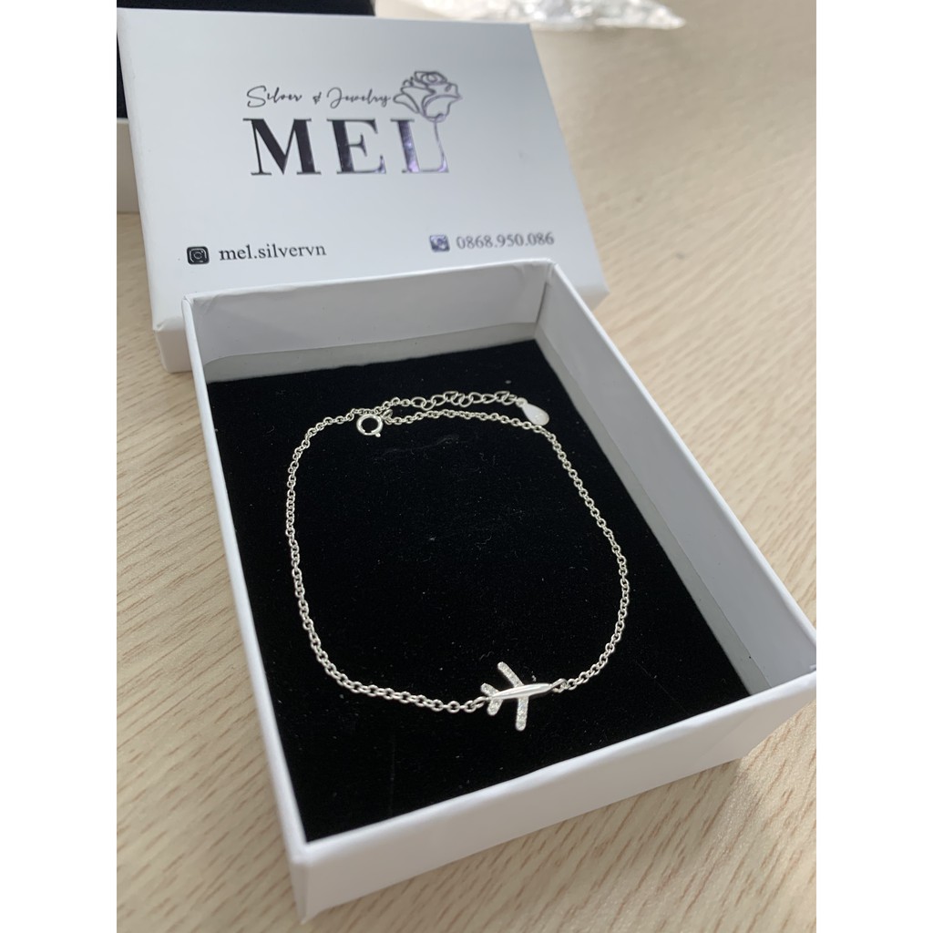 🚨SALE TẾT 2021🚨 Lắc chân bạc hình máy báy hàng thiết kế LC03 | BigBuy360 - bigbuy360.vn