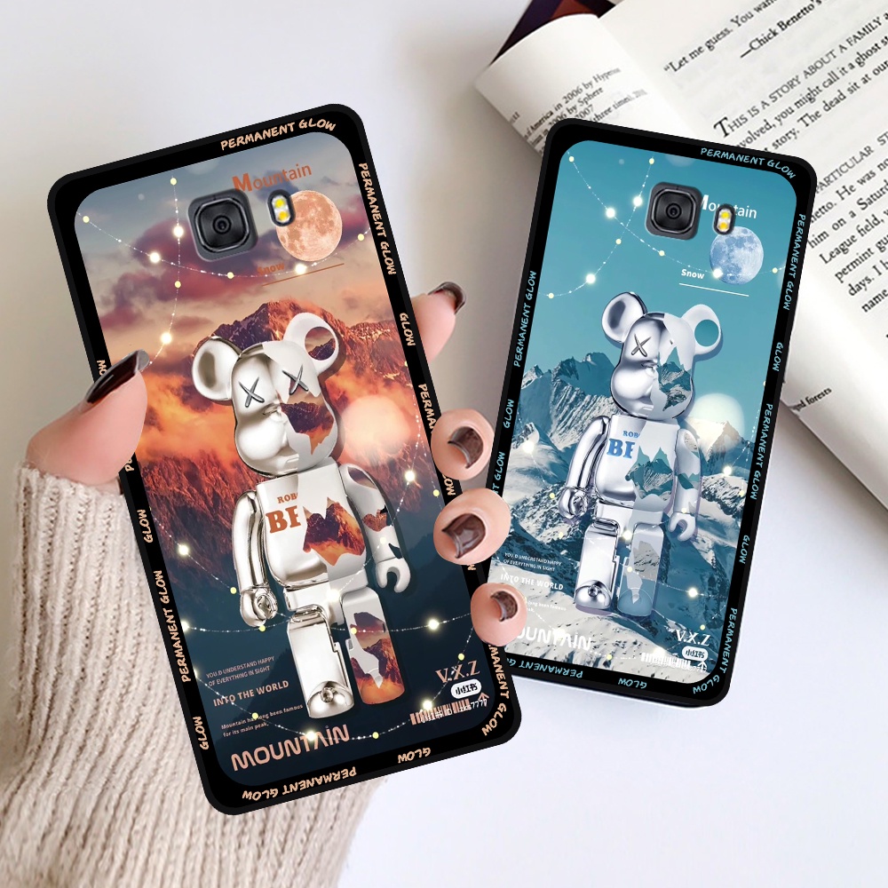 Ốp lưng Samsung A9 Pro - C9 Pro in hình họa tiết Mountain, Be@rbrick dễ thương (T13 - T18)
