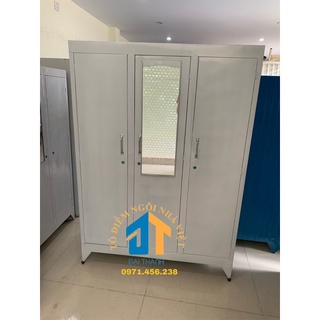 Tủ tôn treo quần áo 3 cửa nhiều màu, 3 khoang treo đồ rộng dãi cao 170cm rộng 120cm